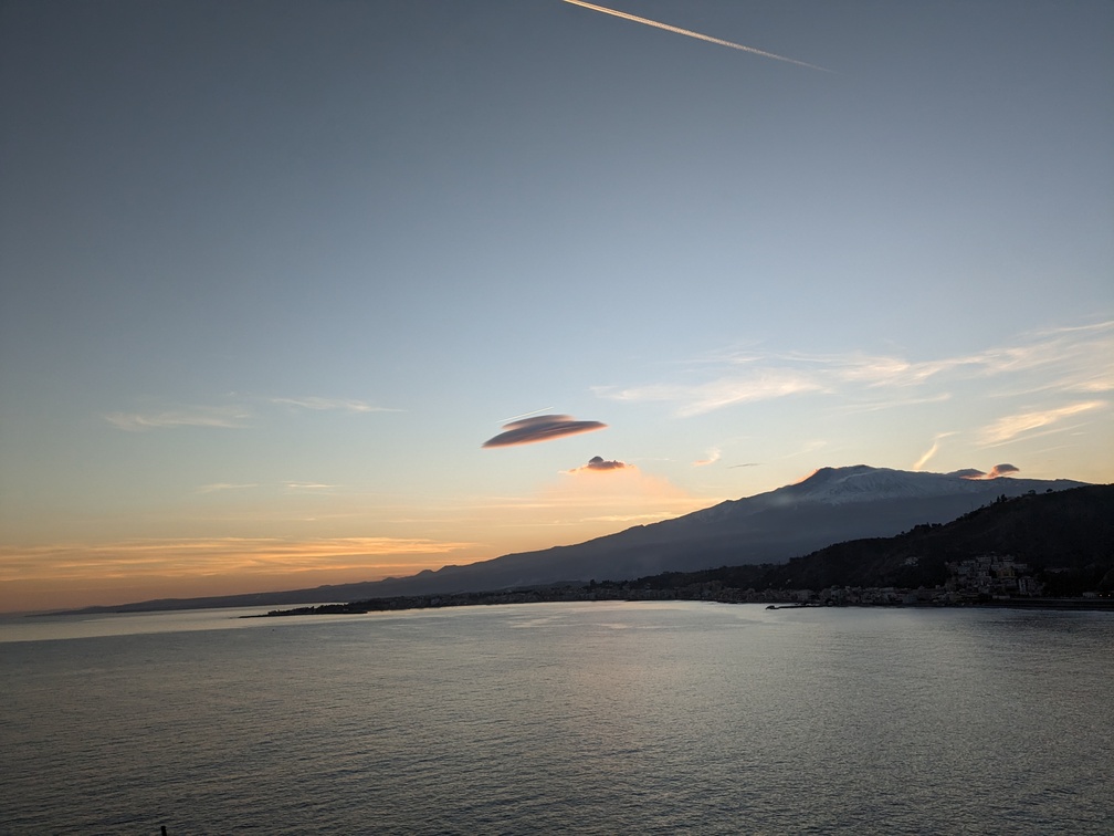 Mount Etna as seen from Taormina